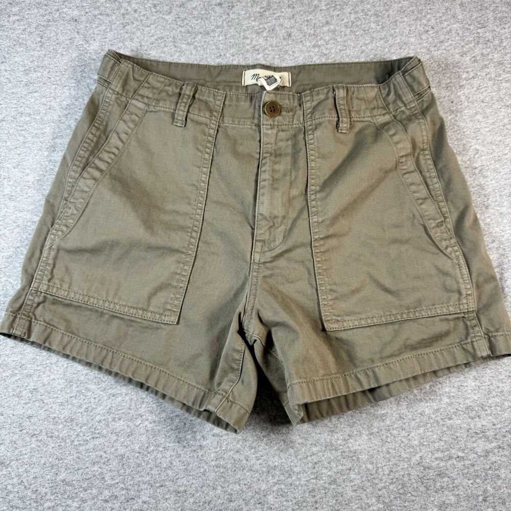 Madewell The Brynn Utility Shorts Womens 27 High Rise Relaxed 100% Cotton